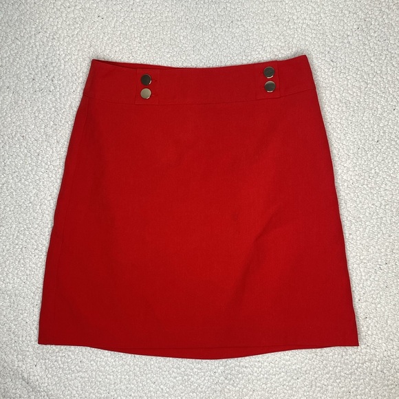 NWT Loft Red Skirt: Size 2 - Picture 1 of 6